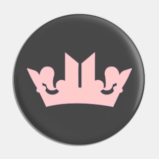 BTS PINK CROWN Pin