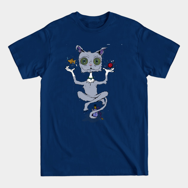 Discover Psychedelic Cat Genie Full - Psychedelic Cat - T-Shirt