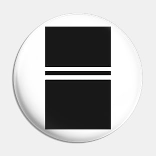 Newcastle Black & White Bars Pin