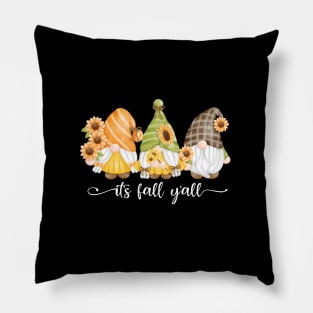 It's Fall Y'all Autumn Gnomes Pillow