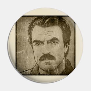 tom selleck vintage Pin