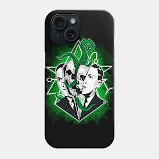 Darkness of Lovecraft - Cthulhu, Horror, Occult World, Skull and Bones, Dark Symbol, sticker Phone Case