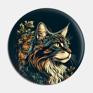 Funny Cat Vintage PewPewPew - Love Cats Pin