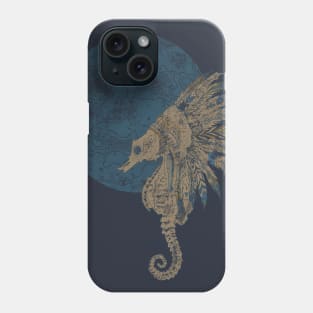 seahorse by the moon Phone Case