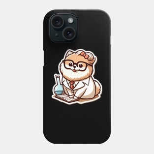 Pomeranian Scientist Phone Case