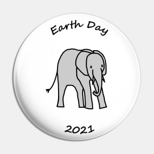 Earth Day 2021 Young Elephant Pin