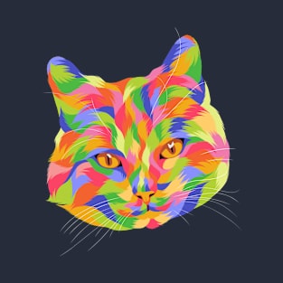 Cat Pop Art T-Shirt