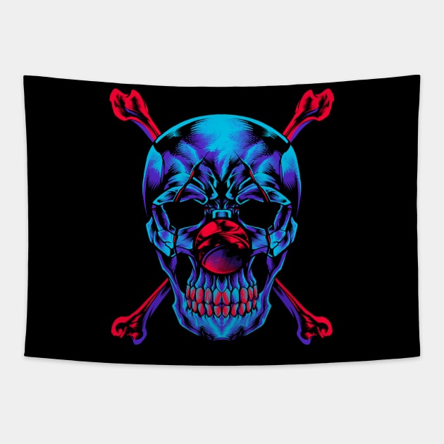 Buggy Jolly Roger Tapestry by midthos