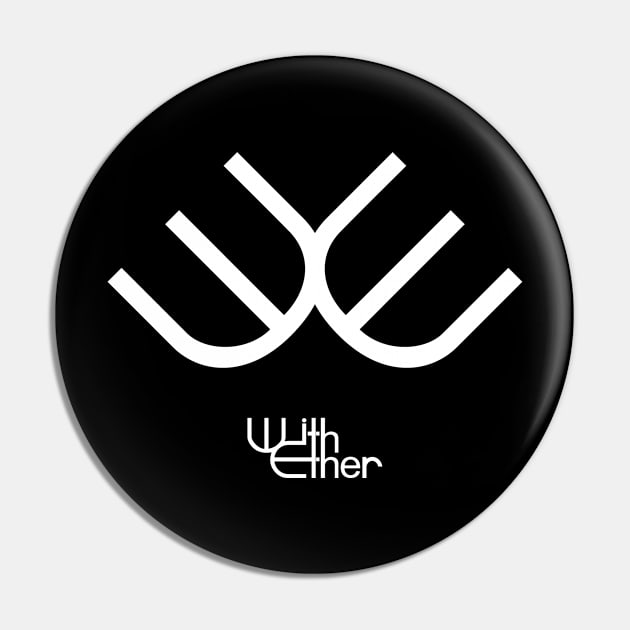 With Ether - Emblem (White) Pin by withether