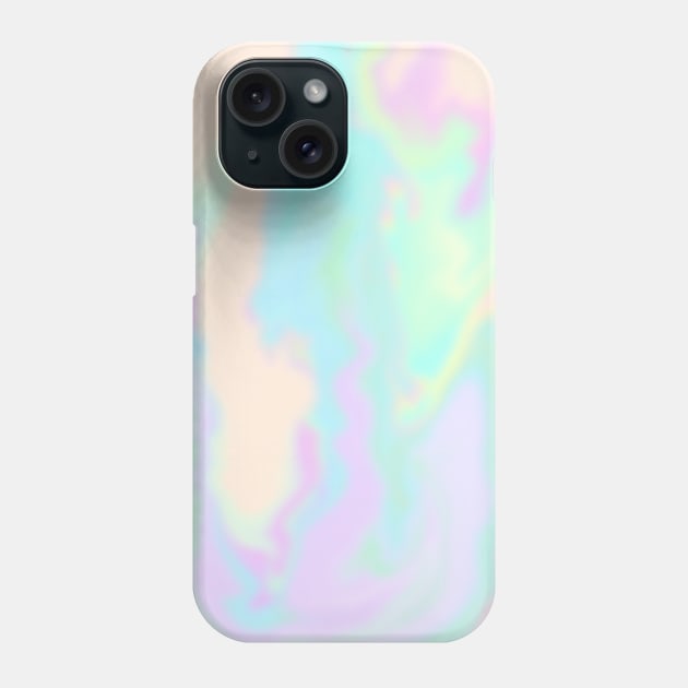 Iridescent Paint Phone Case by Trippycollage