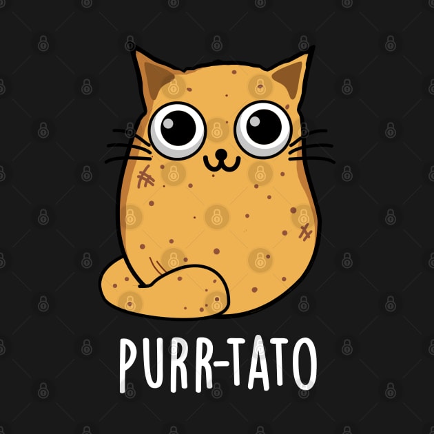 Purr-tato Funny Cat Potato Pun by punnybone