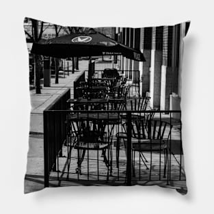 Outdoor cafe Pillow