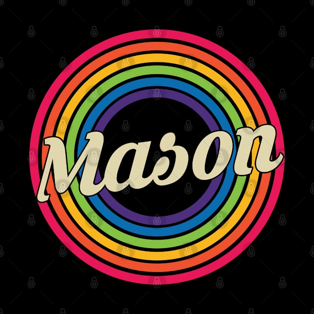 Mason - Retro Rainbow Style by MaydenArt