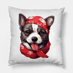 Fancy Akita Dog Pillow