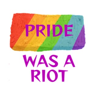 Rainbow Activist Brick - Pride Was A Riot T-Shirt