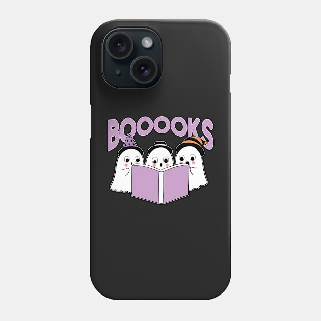 Halloween Books Librarian English Teacher Reader Reading Phone Case by masterpiecesai