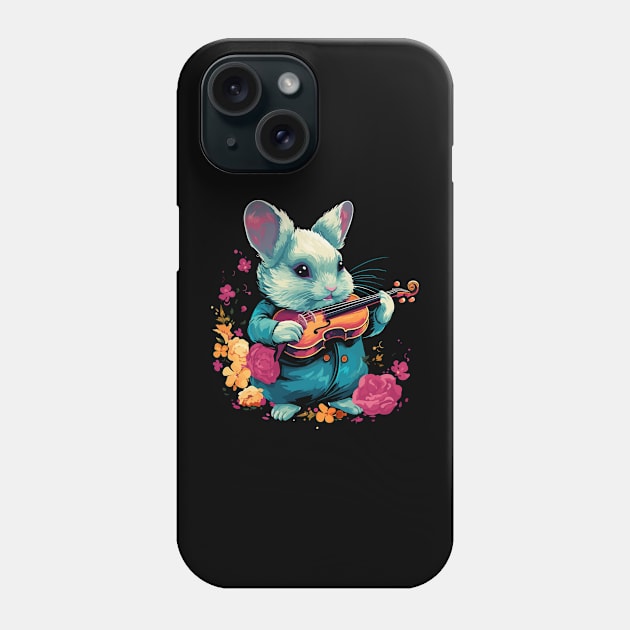 Chinchilla Playing Violin Phone Case by JH Mart