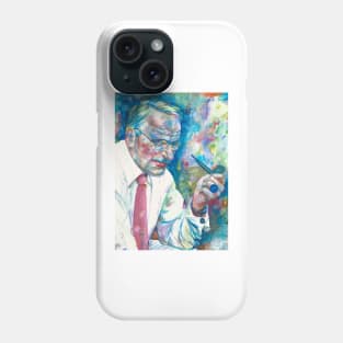 CARL JUNG - watercolor portrait .& Phone Case