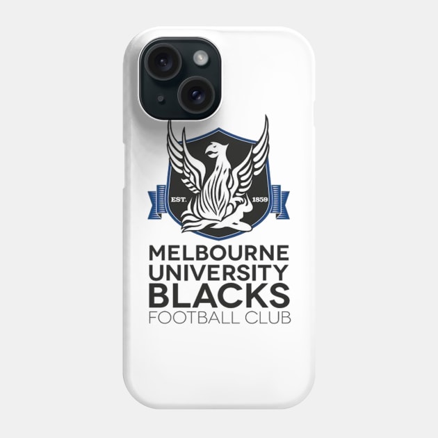 Melbourne university blacks fc | AFL Footy Phone Case by euror-design