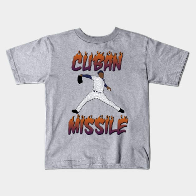 Aroldis Chapman Cuban Missile New York Yankees Kids T-Shirt