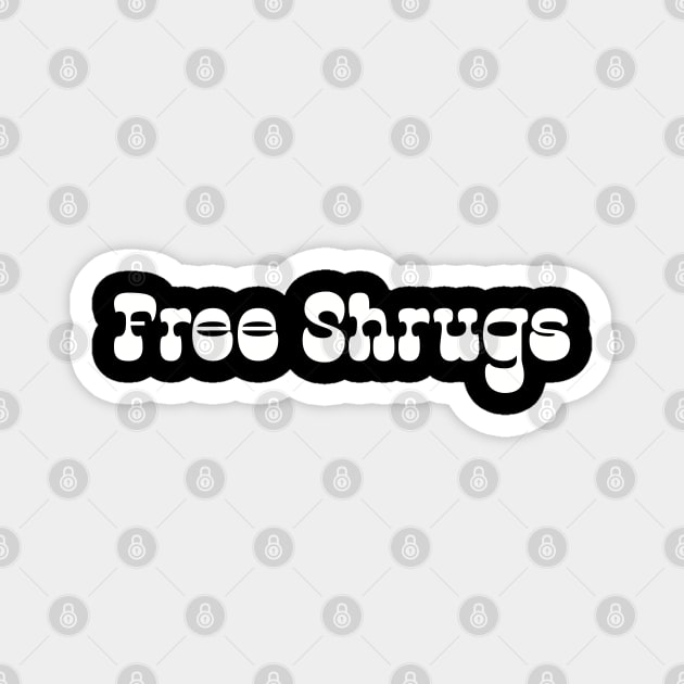 Free Shrugs Magnet by Art from the Blue Room