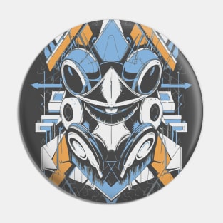 Geometric Marvel: Abstract Techno Praying Mantis Pin