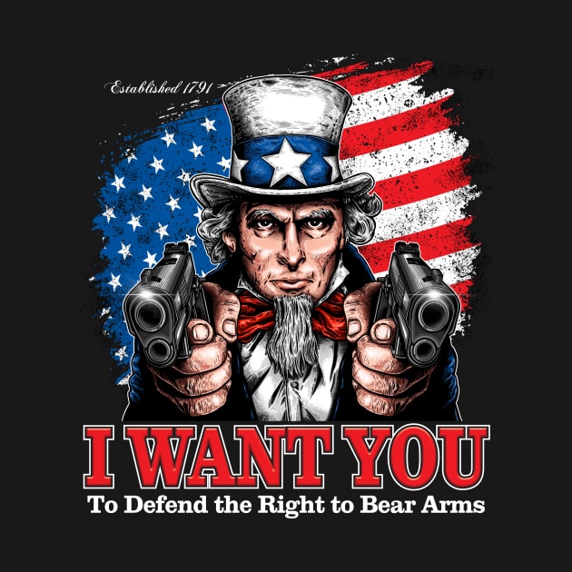 Uncle Sam I Want You Guns by Fine Design Creative