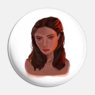 Female Portrait Pin