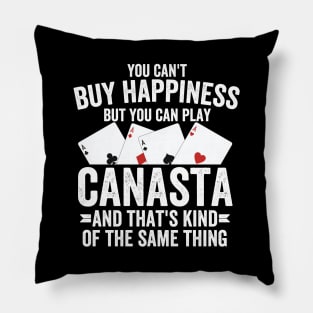 canasta  lover - You can play canasta Pillow