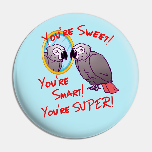 Daily Attitude Affirmations African Grey Parrot Image Pin by Einstein Parrot