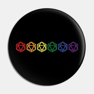 d20 black centers Pin