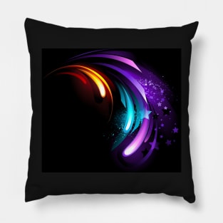 Abstract purple crystal Pillow