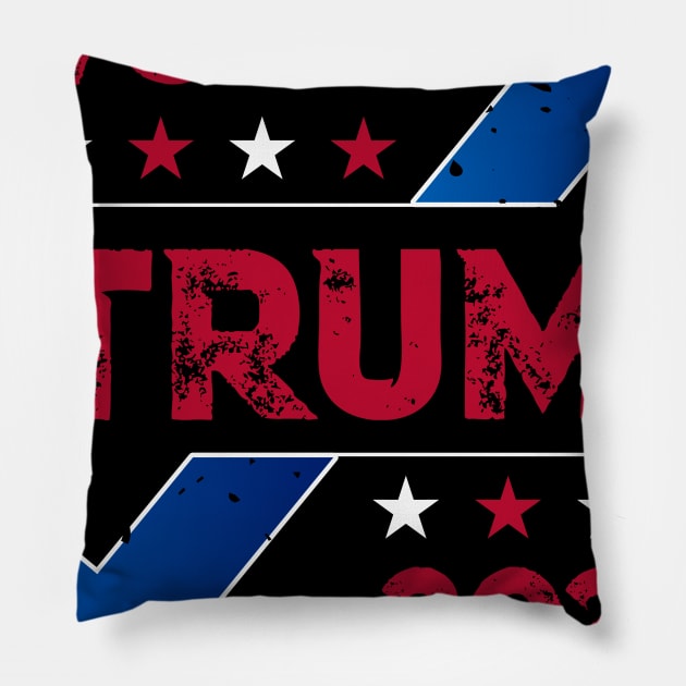 Trump 2020 Presidential Election Pillow by Pummli