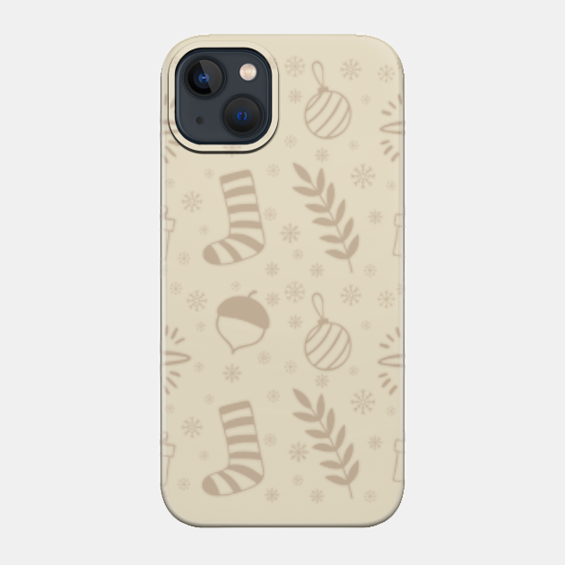 Christmas Patterns with Snowflakes - Xmas Gift - Phone Case