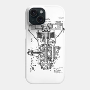 Henry Ford Transmission Patent Black Phone Case