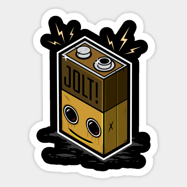 Jolt Battery - Smiling - Sticker