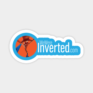 We Were Inverted Logo | Orange Circle | White Text Magnet