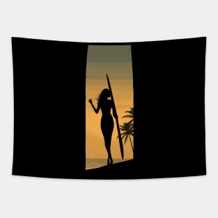 Surfer Girl Tapestry