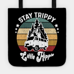 Vintage Retro Stay Trippy Little Hippie Hippies Hippy Gift Tote