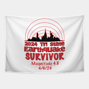 I Survived the NYC Earthquake Quake Tri State 2024 Tapestry