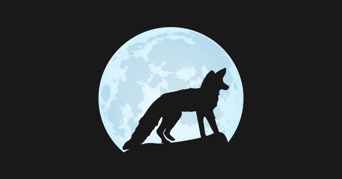 fox lover animal moon fox silhouette - Fox - Tank Top | TeePublic