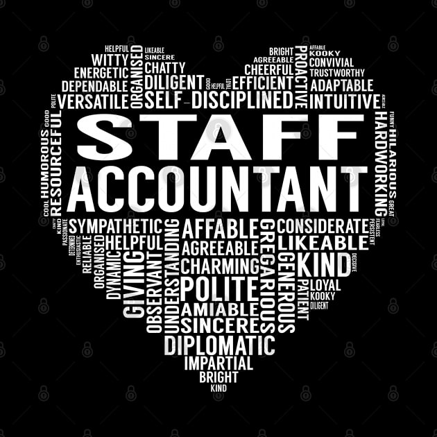 Staff Accountant Heart by LotusTee