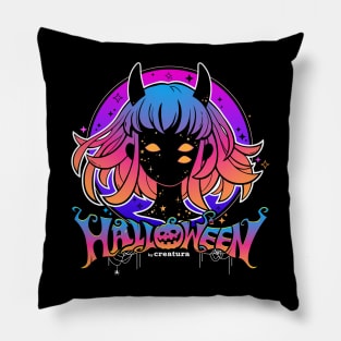 Demon Girl | Halloween Pillow