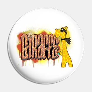 Graffiti Giraffe Pin