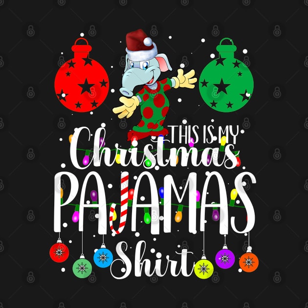 This Is My Christmas Pajama Outfit Xmas Lights Funny Holiday by CharJens