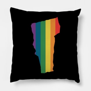 Vermont State Rainbow Pillow