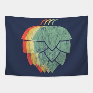 Retro Hops Vintage Colors Tapestry