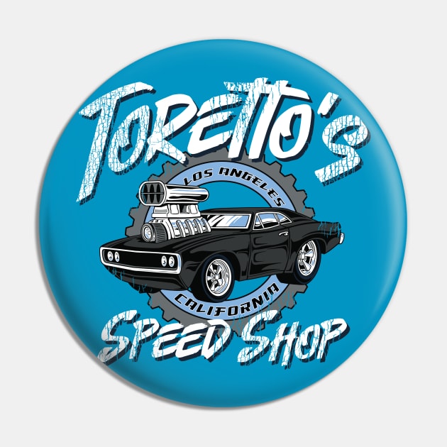 Toretto's Speed Shop Pin by AnimalatWork