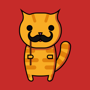 Moustache Cat T-Shirt