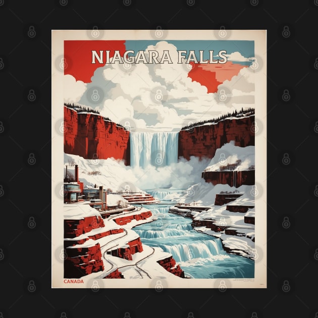 Niagara Falls Canada Vintage Poster Tourism by TravelersGems